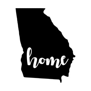 Open image in slideshow, Georgia Home In Cursive Decal
