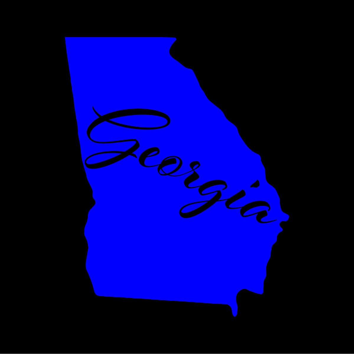 Georgia Cursive Decal – DADA BLACK SHEEP DECALS