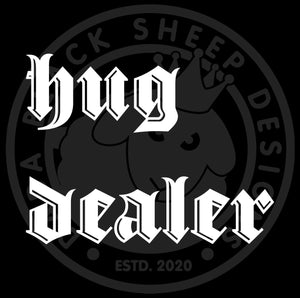 Open image in slideshow, Hug Dealer In Gangsta Gothic  Car Decal
