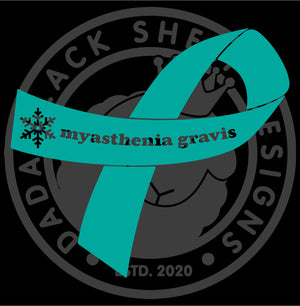 Open image in slideshow, Myasthenia Gravis Awareness (MG) Ribbon Car Decal
