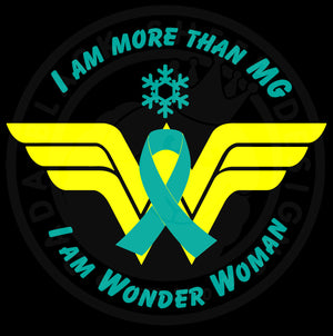 Open image in slideshow, Myasthenia Gravis Awareness (MG) &quot;I Am More Than MG&quot; Car Decal
